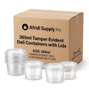 365ml PP Tamper-Evident Deli Container with Lid