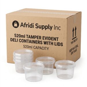 520ml PP Tamper-Evident Deli Container with Lid