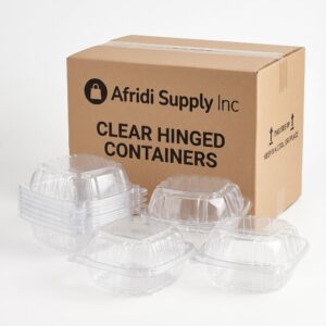 Clear Hinged Containers