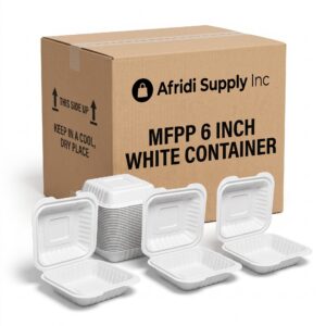 MFPP 6 Inch Hinged Container, 1 Compartment