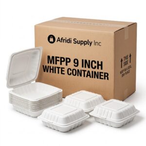 MFPP 9 Inch Hinged Container, 1 Compartment