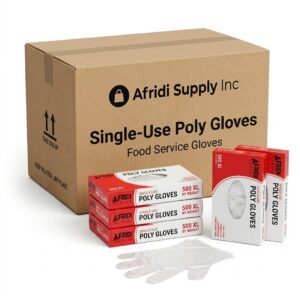 Single use poly gloves Disposable gloves