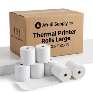 3 1/8" x 230' Large Thermal Receipt Paper Rolls